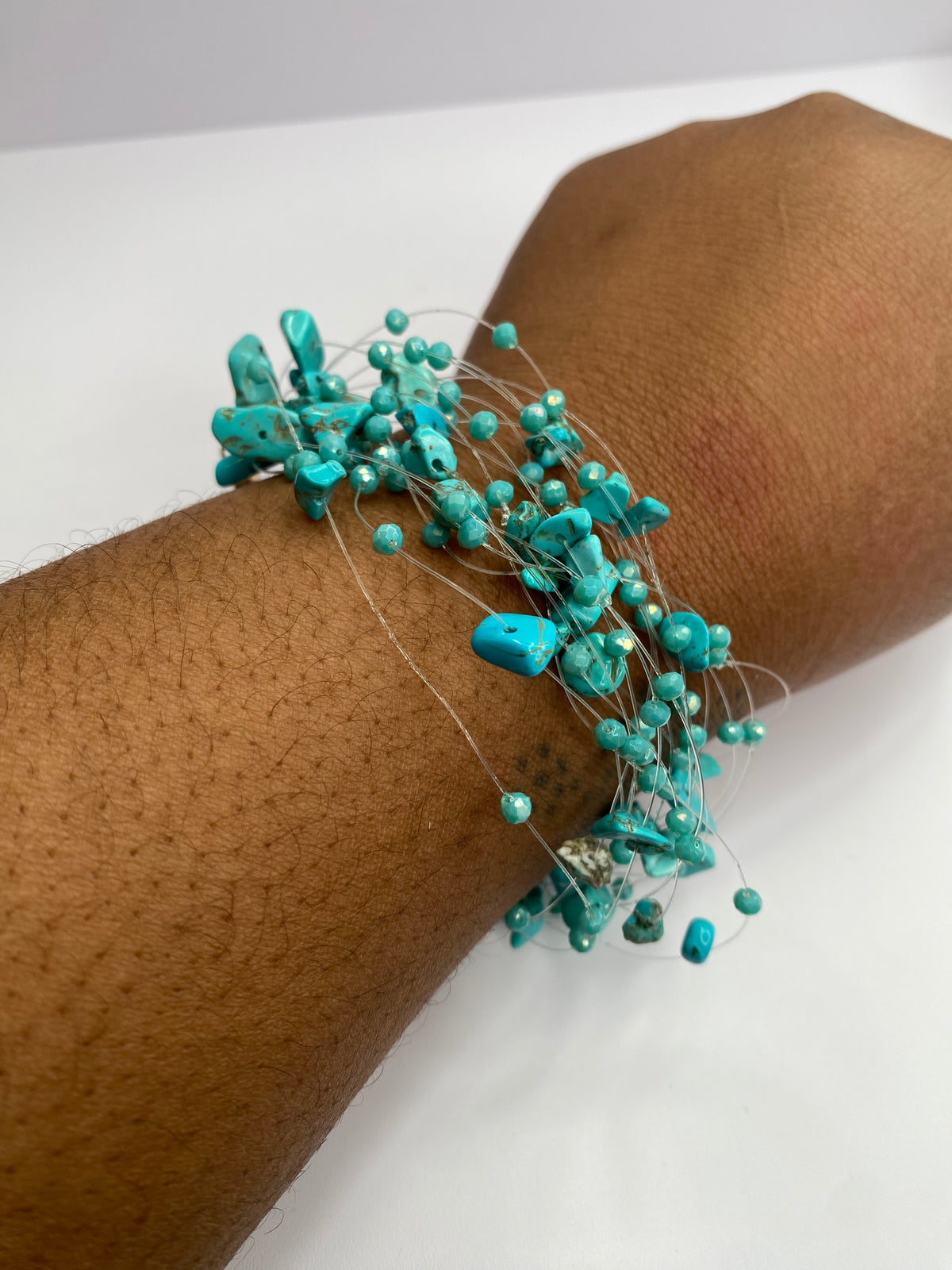 Teal String Bracelets