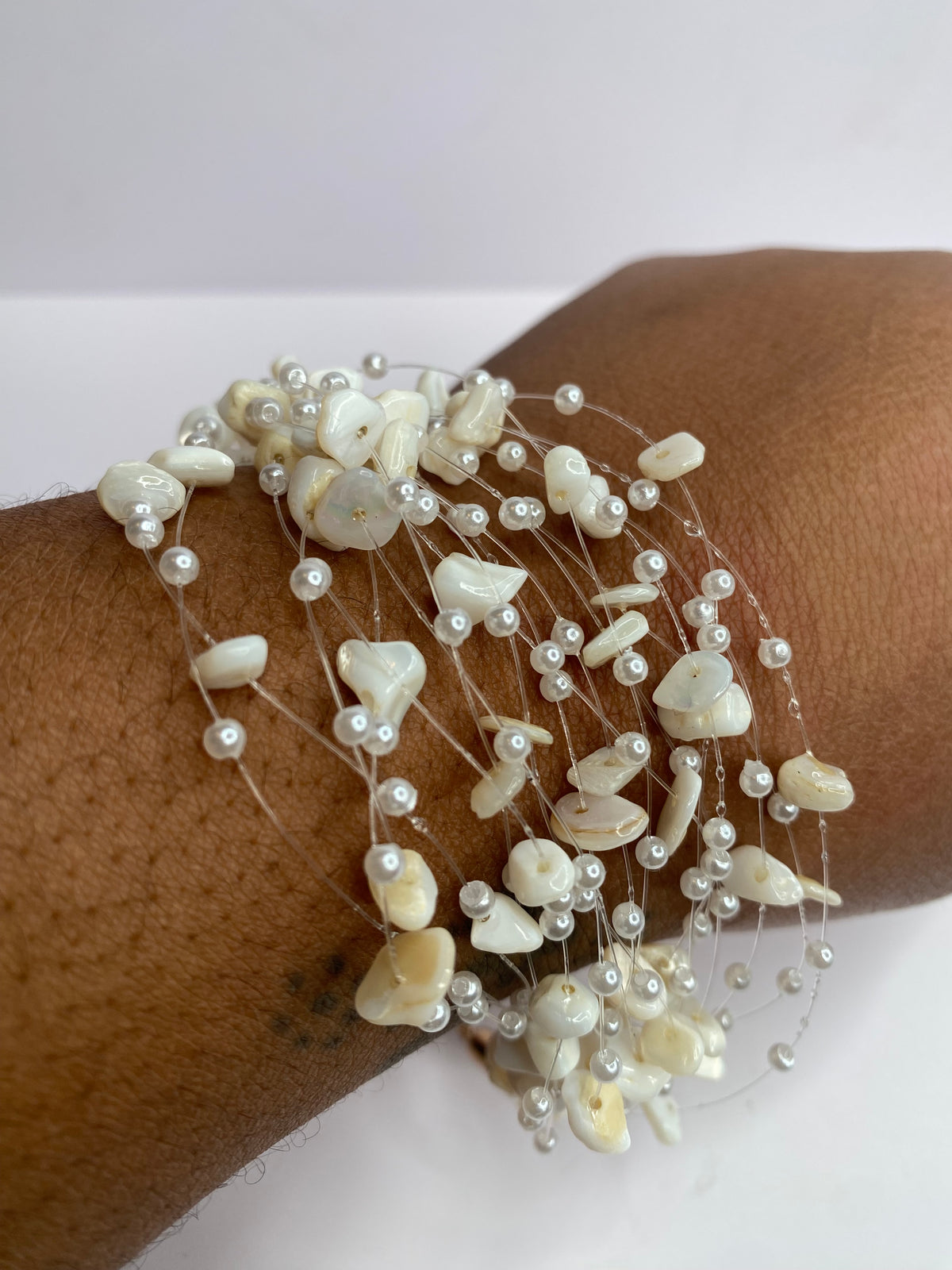 Cream String Bracelet