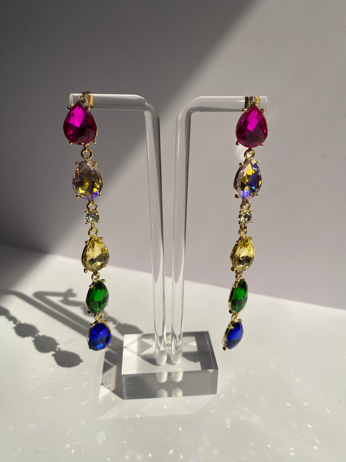 Multicolor Teardrop Earrings
