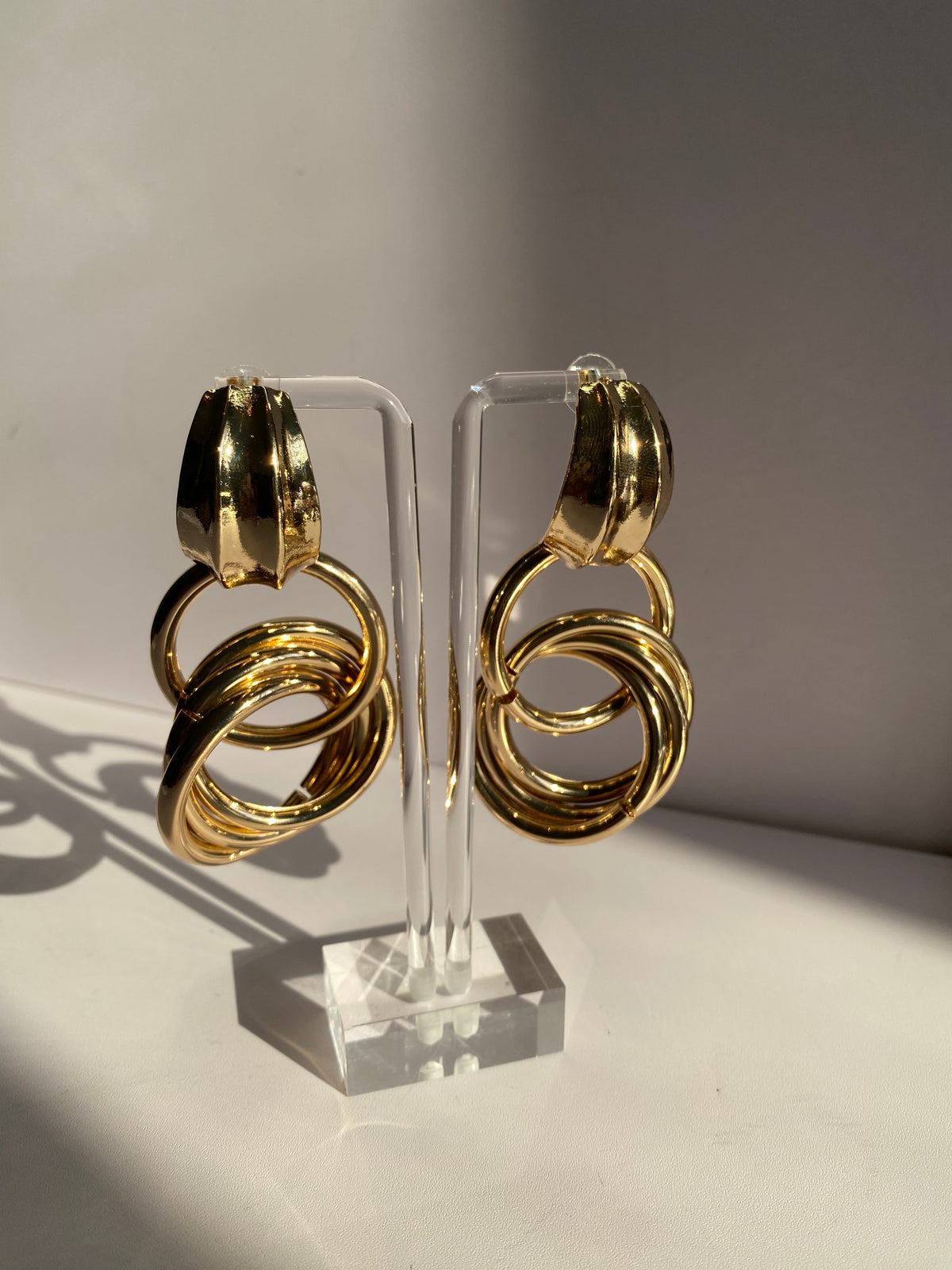 Gold Linked Earrings