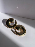 Gold Swirl Earrings