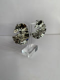 Silver Ruffled Earrings